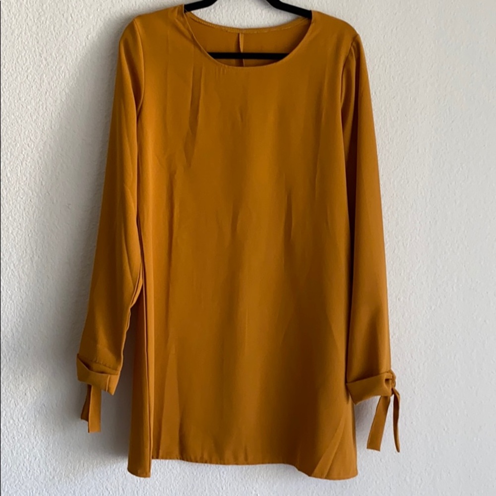Mustard loose dress